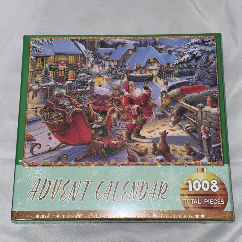 Advent Calendar Christmas jigsaw puzzle premium puzzle poster included 1008 Plz